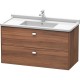 Тумба орех 102 см Duravit Brioso BR414301079