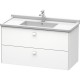 Тумба белый матовый 102 см Duravit Brioso BR414301818