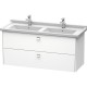 Тумба белый матовый 122 см Duravit Brioso BR414401018