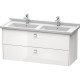 Тумба белый глянец 122 см Duravit Brioso BR414401022