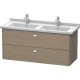 Тумба серый дуб 122 см Duravit Brioso BR414401035