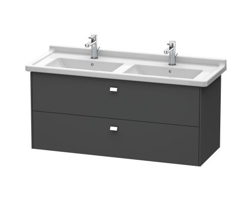 Тумба графит матовый 122 см Duravit Brioso BR414401049