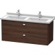 Тумба каштан 122 см Duravit Brioso BR414401053