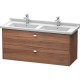 Тумба орех 122 см Duravit Brioso BR414401079