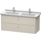 Тумба тауп матовый 122 см Duravit Brioso BR414401091