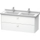 Тумба белый матовый 122 см Duravit Brioso BR414401818