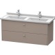 Тумба базальт матовый 122 см Duravit Brioso BR414404343