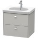 Тумба бетонно-серый матовый 62 см Duravit Brioso BR414501007