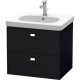 Тумба черный дуб 62 см Duravit Brioso BR414501016