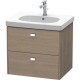 Тумба серый дуб 62 см Duravit Brioso BR414501035