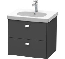 Тумба графит матовый 62 см Duravit Brioso BR414501049