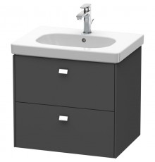 Тумба графит матовый 62 см Duravit Brioso BR414501049