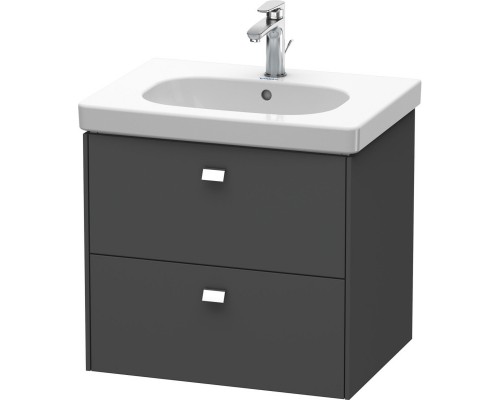 Тумба графит матовый 62 см Duravit Brioso BR414501049