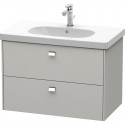 Тумба бетонно-серый матовый 82 см Duravit Brioso BR414601007 Тумба бетонно-серый матовый 82 см Duravit Brioso BR414601007
