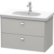 Тумба бетонно-серый матовый 82 см Duravit Brioso BR414601007