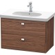 Тумба темный орех 82 см Duravit Brioso BR414601021