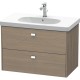 Тумба серый дуб 82 см Duravit Brioso BR414601035