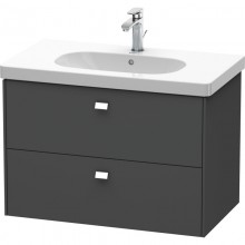Тумба графит матовый 82 см Duravit Brioso BR414601049