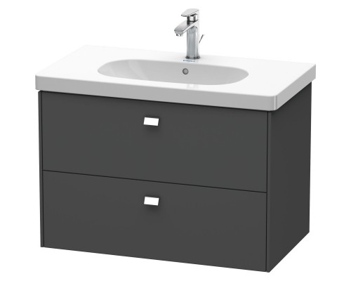 Тумба графит матовый 82 см Duravit Brioso BR414601049