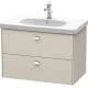 Тумба тауп матовый 82 см Duravit Brioso BR414601091