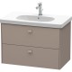 Тумба базальт матовый 82 см Duravit Brioso BR414604343