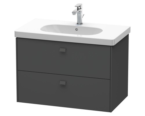 Тумба графит матовый 82 см Duravit Brioso BR414604949