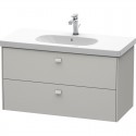 Тумба бетонно-серый матовый 102 см Duravit Brioso BR414700707 Тумба бетонно-серый матовый 102 см Duravit Brioso BR414700707