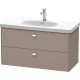 Тумба базальт матовый 102 см Duravit Brioso BR414701043