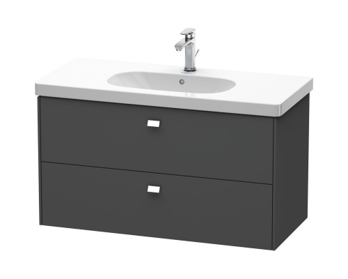 Тумба графит матовый 102 см Duravit Brioso BR414701049