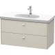 Тумба тауп матовый 102 см Duravit Brioso BR414709191