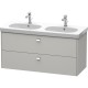 Тумба бетонно-серый матовый 117 см Duravit Brioso BR414801007