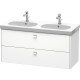 Тумба белый матовый 117 см Duravit Brioso BR414801018