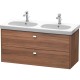 Тумба орех 117 см Duravit Brioso BR414801079