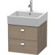 Тумба серый дуб 48,4 см Duravit Brioso BR415201035