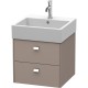 Тумба базальт матовый 48,4 см Duravit Brioso BR415201043