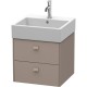 Тумба базальт матовый 48,4 см Duravit Brioso BR415204343