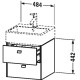 Тумба графит матовый 48,4 см Duravit Brioso BR415204949