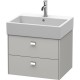 Тумба бетонно-серый матовый 58,4 см Duravit Brioso BR415301007