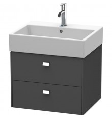 Тумба графит матовый 58,4 см Duravit Brioso BR415301049