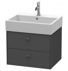 Тумба графит матовый 58,4 см Duravit Brioso BR415304949