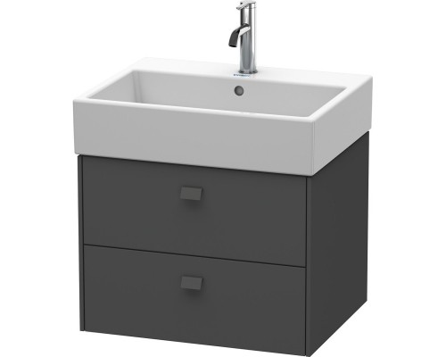 Тумба графит матовый 58,4 см Duravit Brioso BR415304949