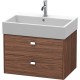 Тумба темный орех 68,4 см Duravit Brioso BR415401021