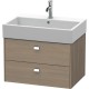 Тумба серый дуб 68,4 см Duravit Brioso BR415401035