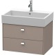 Тумба базальт матовый 68,4 см Duravit Brioso BR415401043