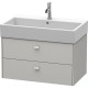 Тумба бетонно-серый матовый 78,4 см Duravit Brioso BR415500707