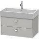 Тумба бетонно-серый матовый 78,4 см Duravit Brioso BR415501007