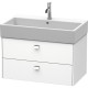 Тумба белый матовый 78,4 см Duravit Brioso BR415501018