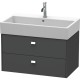 Тумба графит матовый 78,4 см Duravit Brioso BR415501049