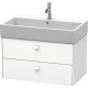 Тумба белый матовый 78,4 см Duravit Brioso BR415501818