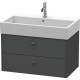 Тумба графит матовый 78,4 см Duravit Brioso BR415504949